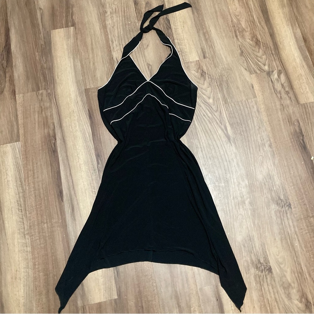 Vintage JTB Fairycore Asymmetrical Midi Contrast Dress Size XL